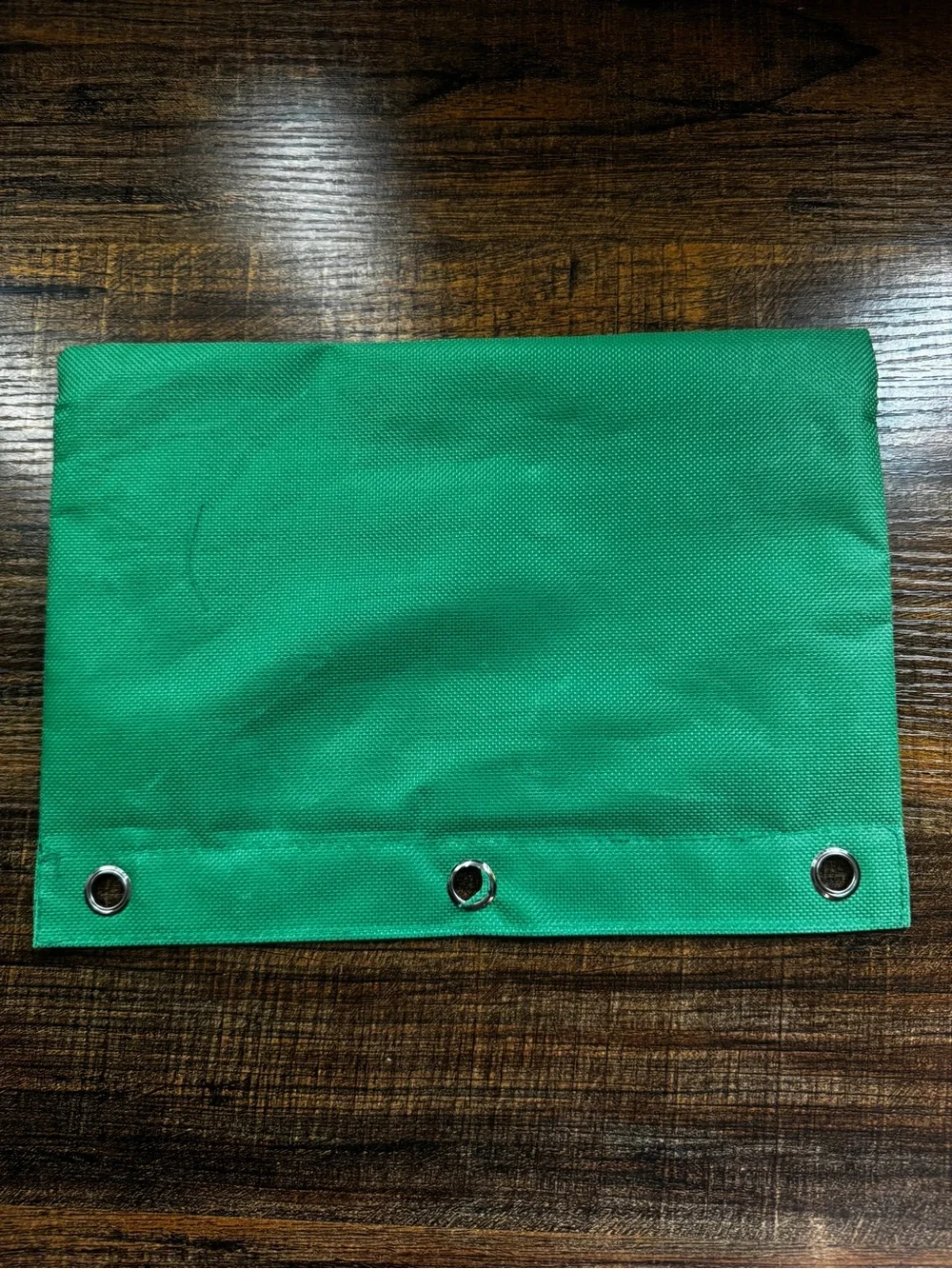 Green 3-Ring Binder Pencil Pouch with Mesh Pocket & Zipper Closure New